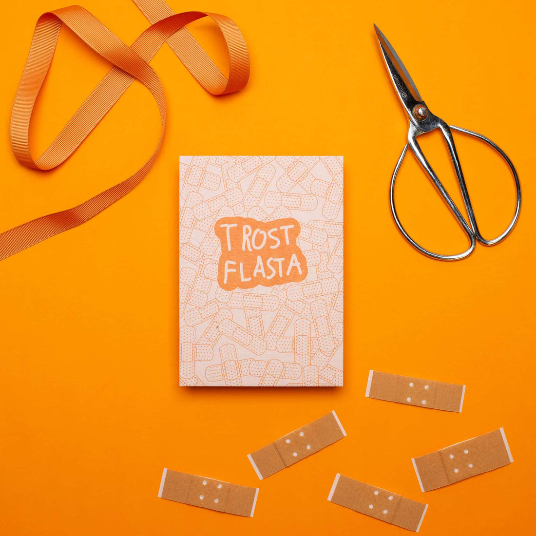 Postkarte  "Trost Flasta"