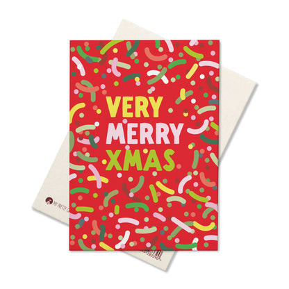 Postkarte &quot;Very Merry XMas&quot;