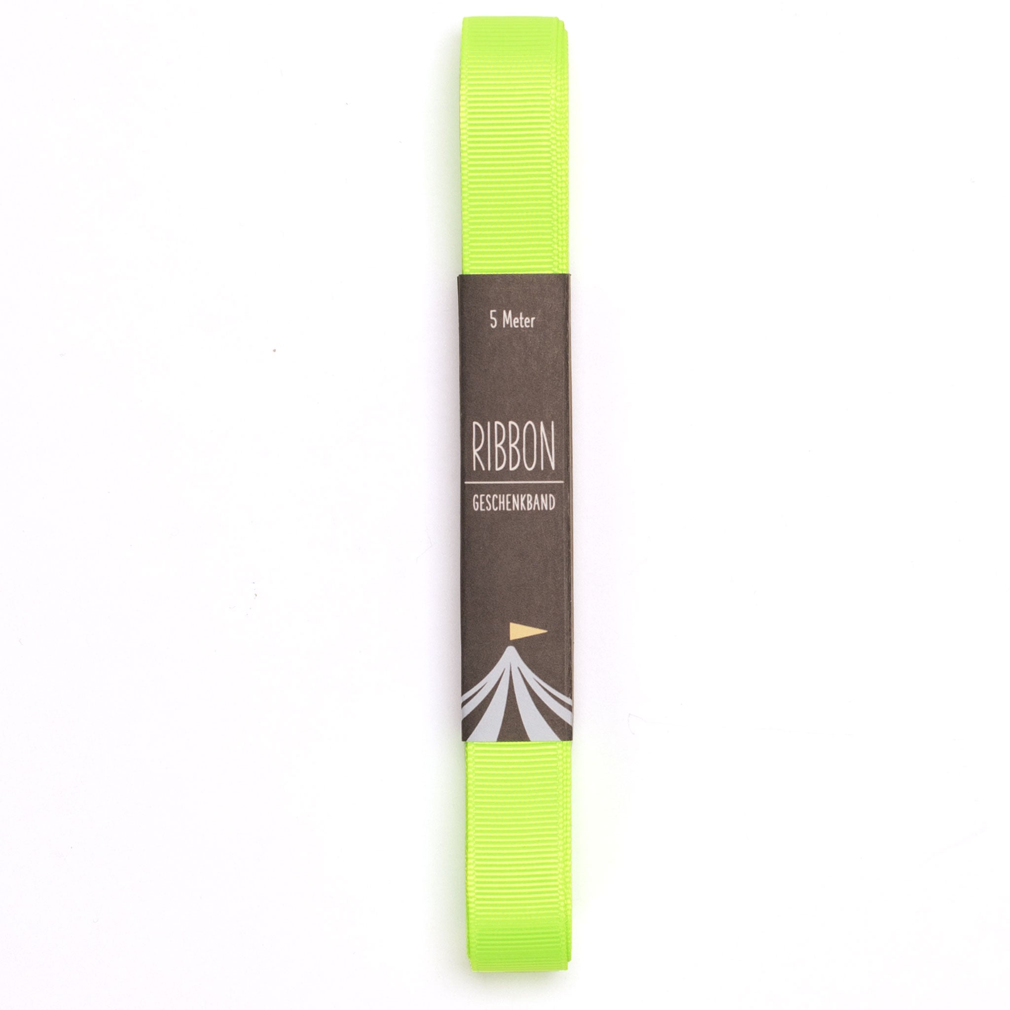 Geschenkband Neon Gelb - 16mm x 5m