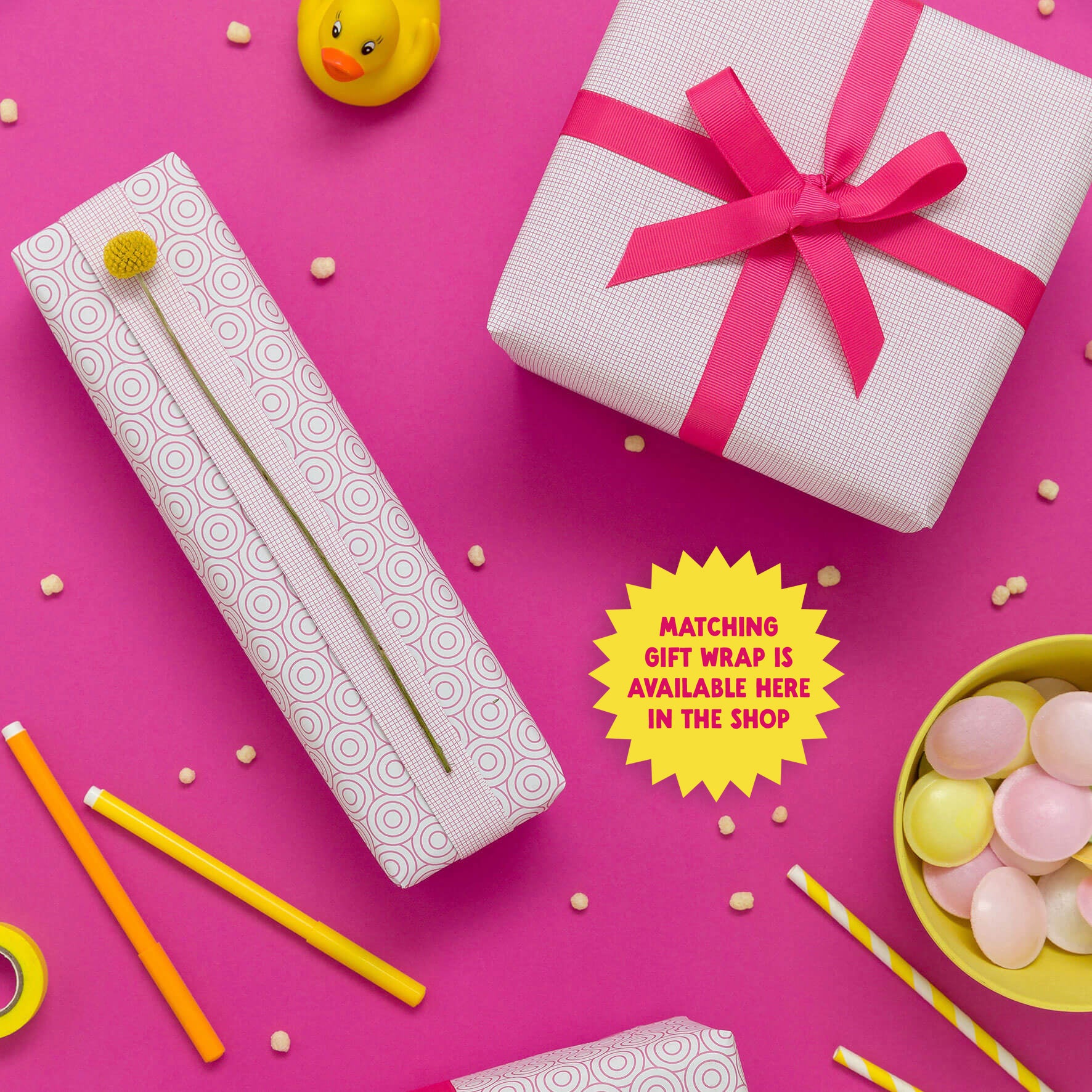 Geschenkband Pink - 16mm x 5m