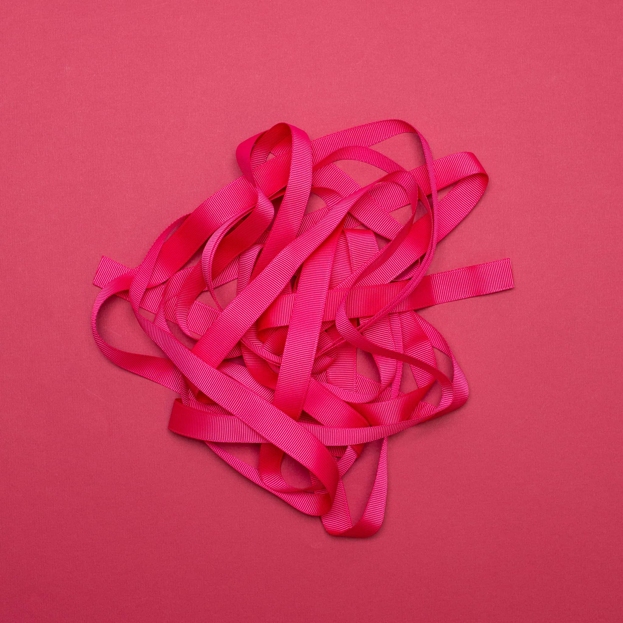 Gift ribbon pink - 16mm x 5m