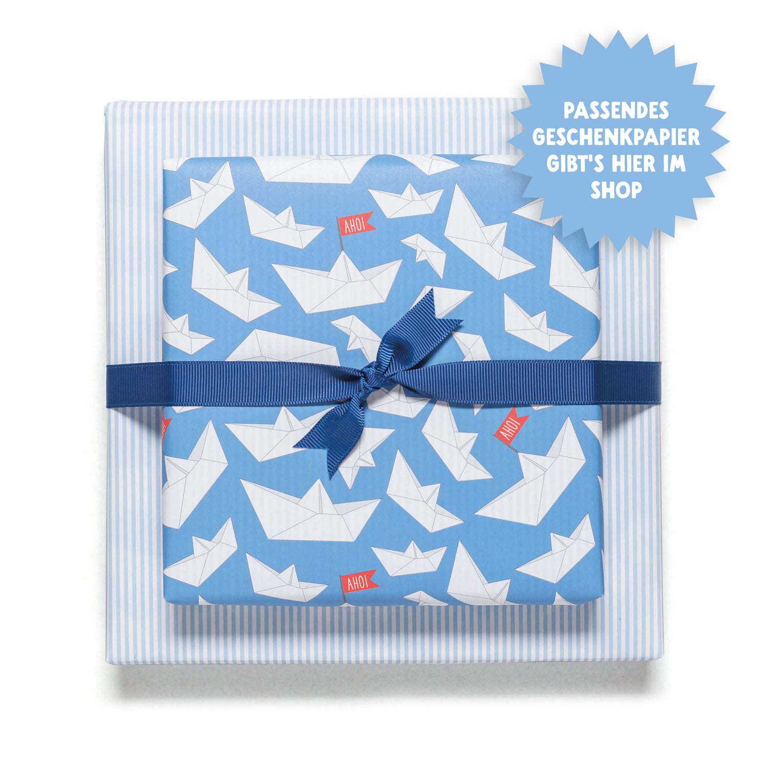 Geschenkband Dunkelblau - 16mm x 5m