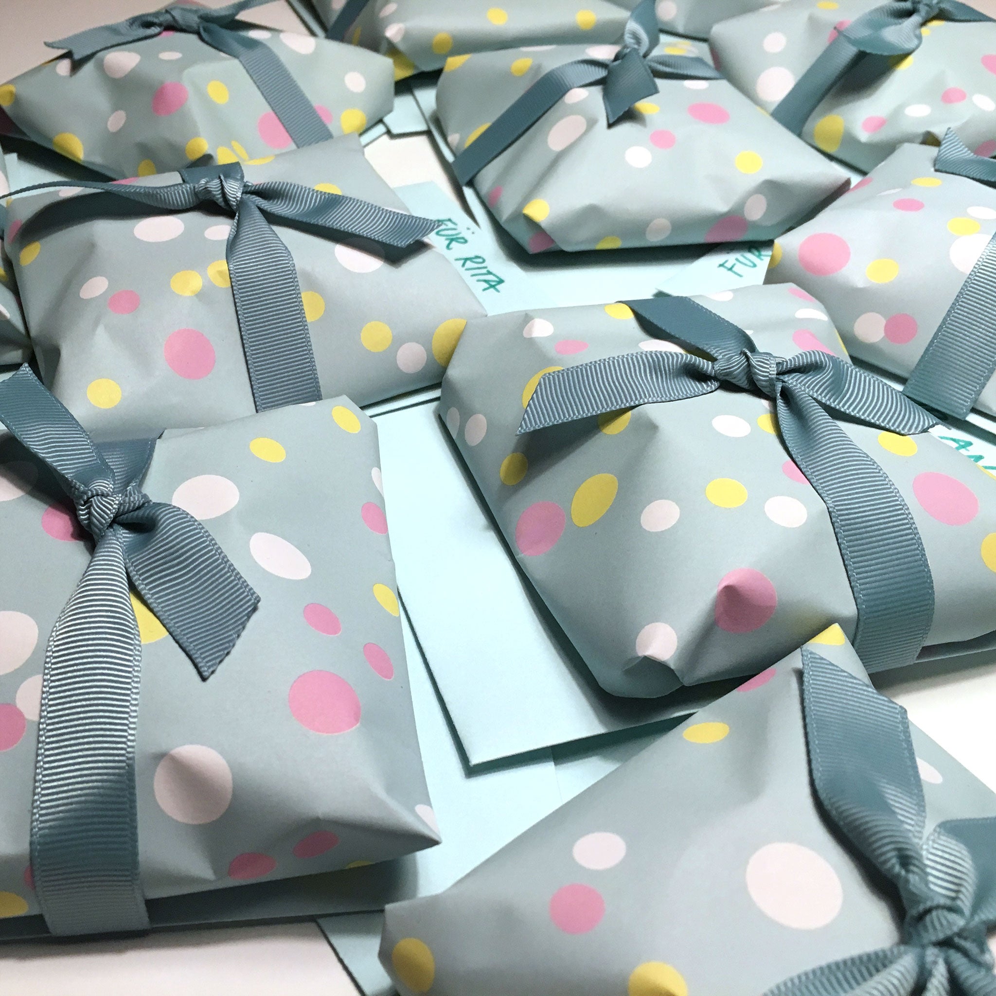 Geschenkband Rauchmint - 16mm x 5m