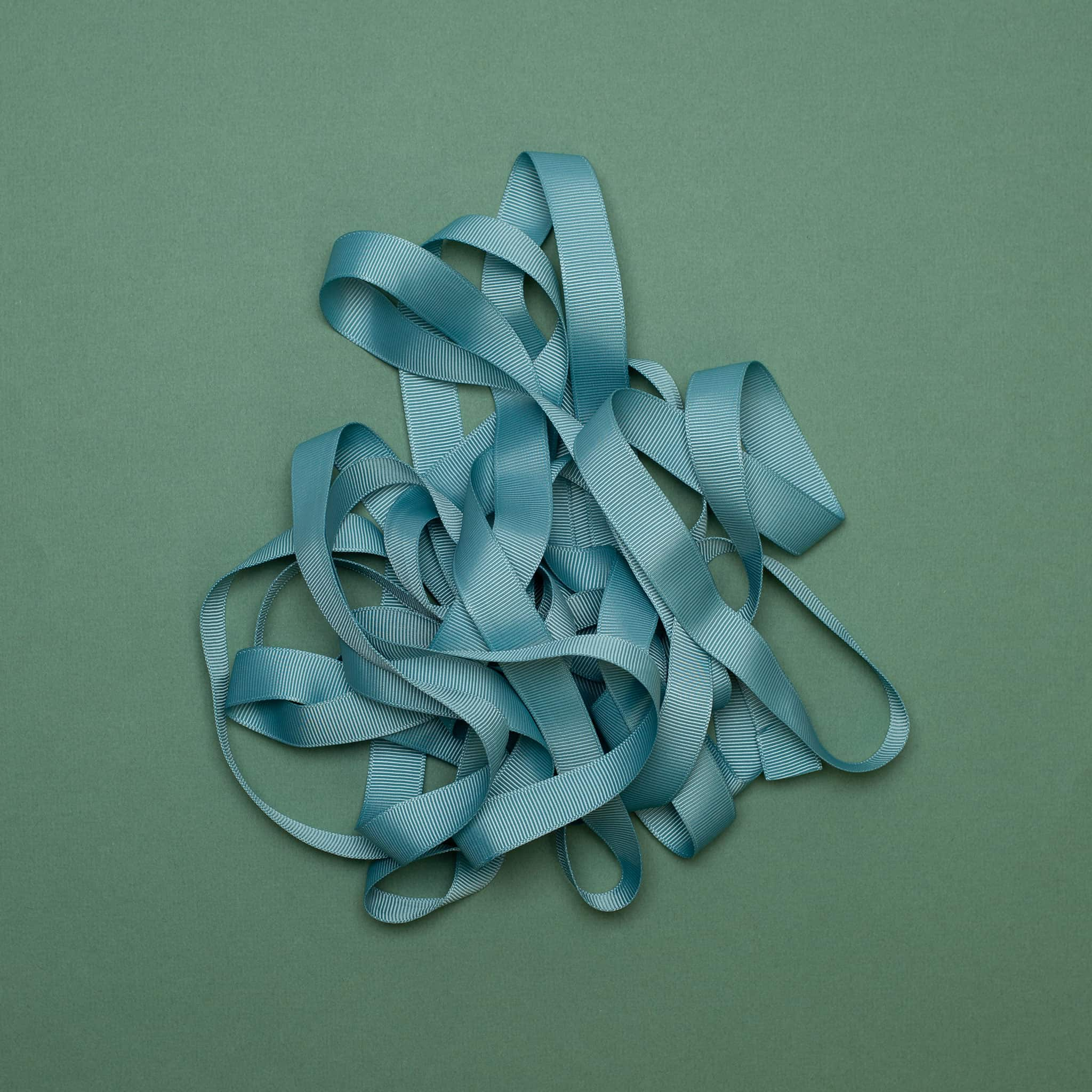 Gift ribbon smoke mint - 16mm x 5m