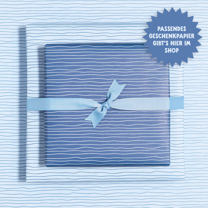 Geschenkband Mittelblau - 16mm x 5m