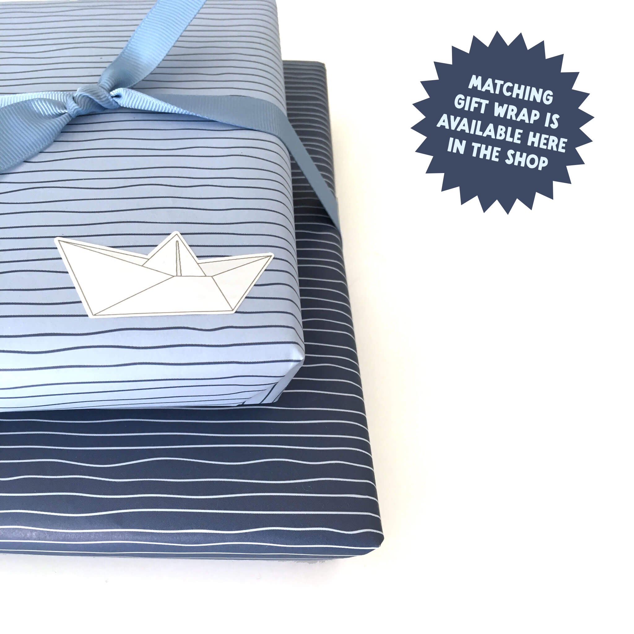 Geschenkband Mittelblau - 16mm x 5m