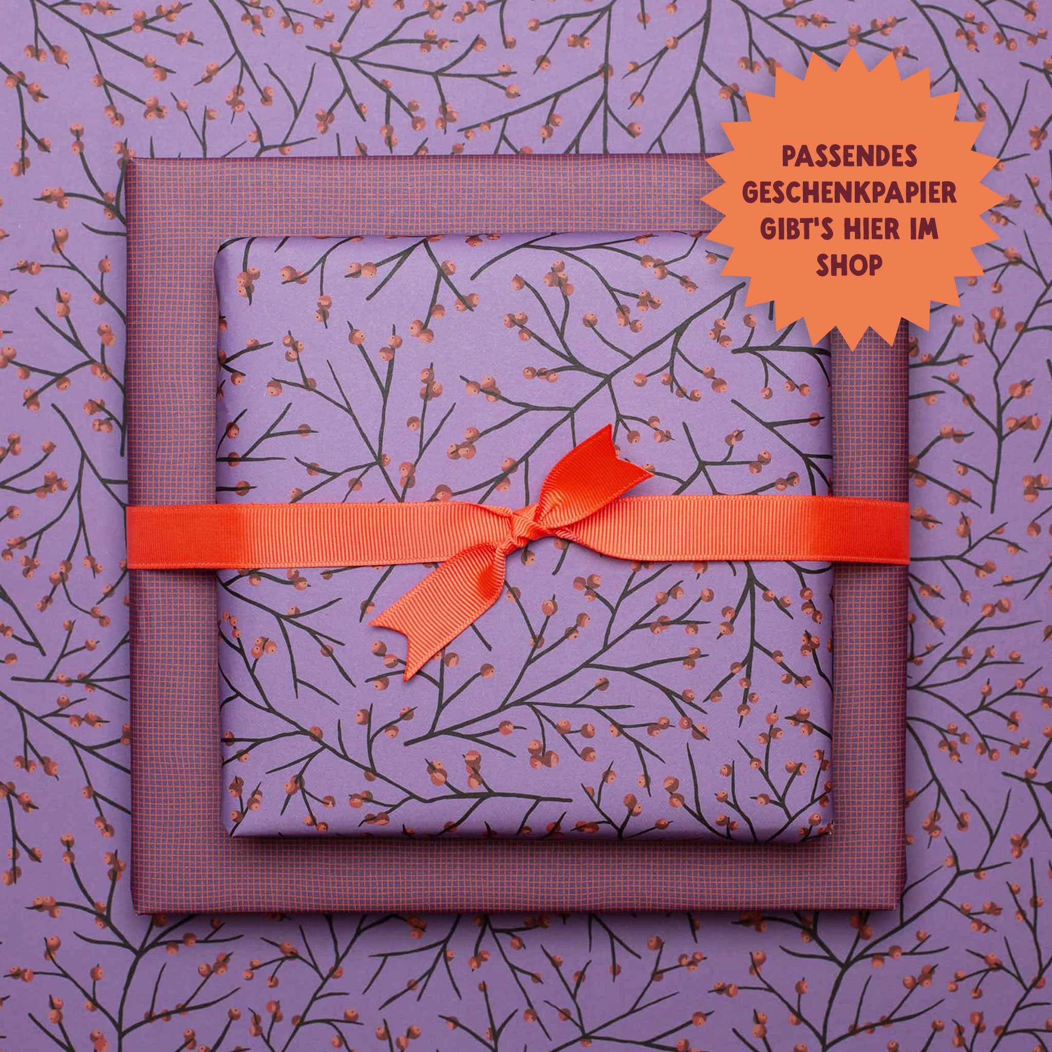 Geschenkband Neon Orange - 16mm x 5m