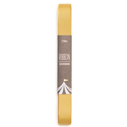 Gift ribbon gold yellow - 16mm x 5m