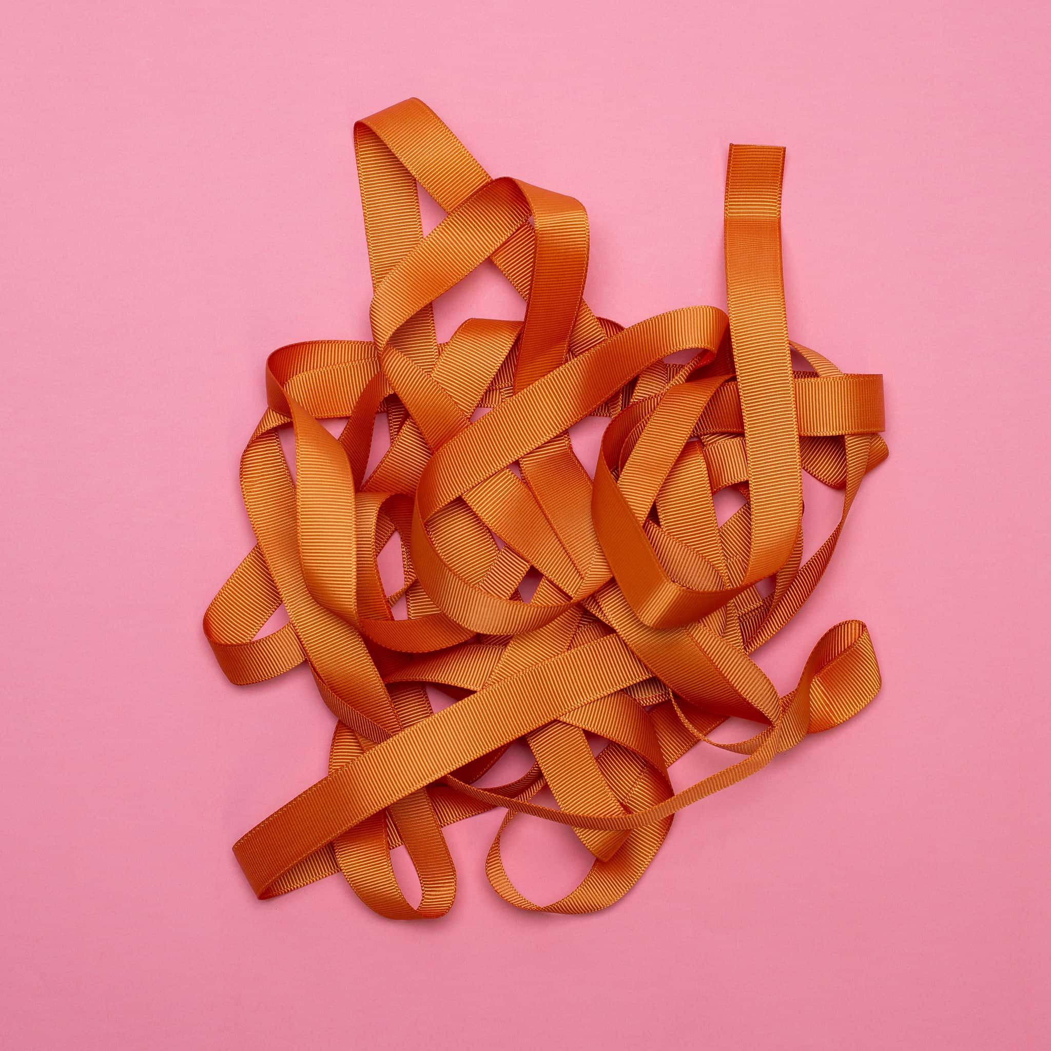 Gift ribbon orange - 16mm x 5m