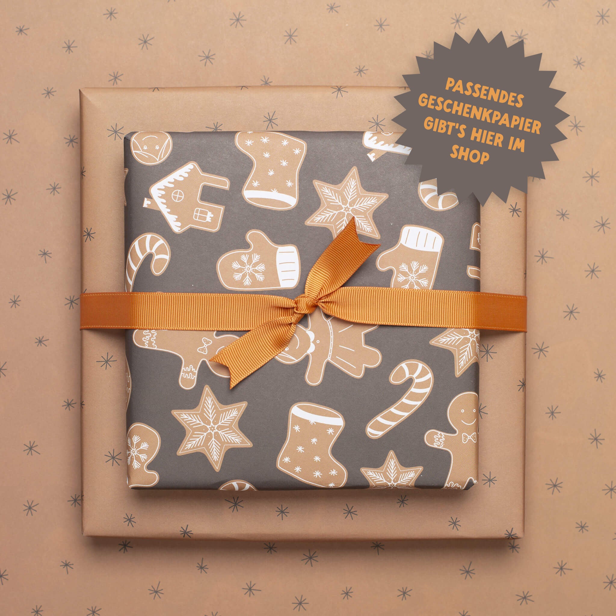 Geschenkband Orange - 16mm x 5m