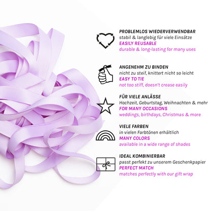 Geschenkband Flieder Lila - 16mm x 5m