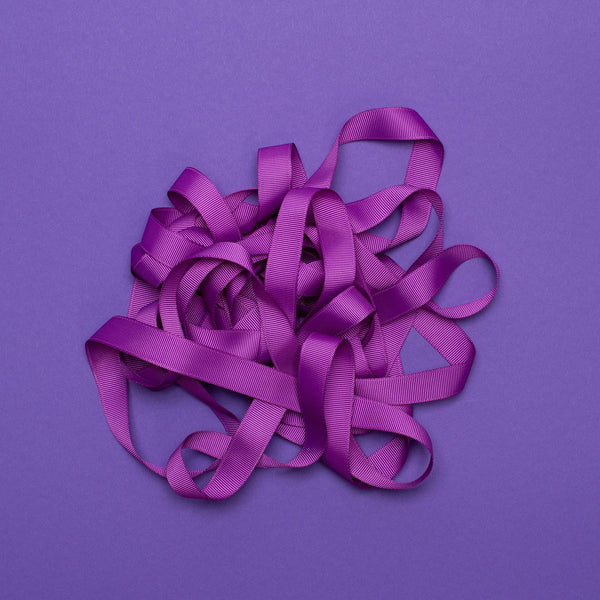 Gift ribbon purple - 16mm x 5m