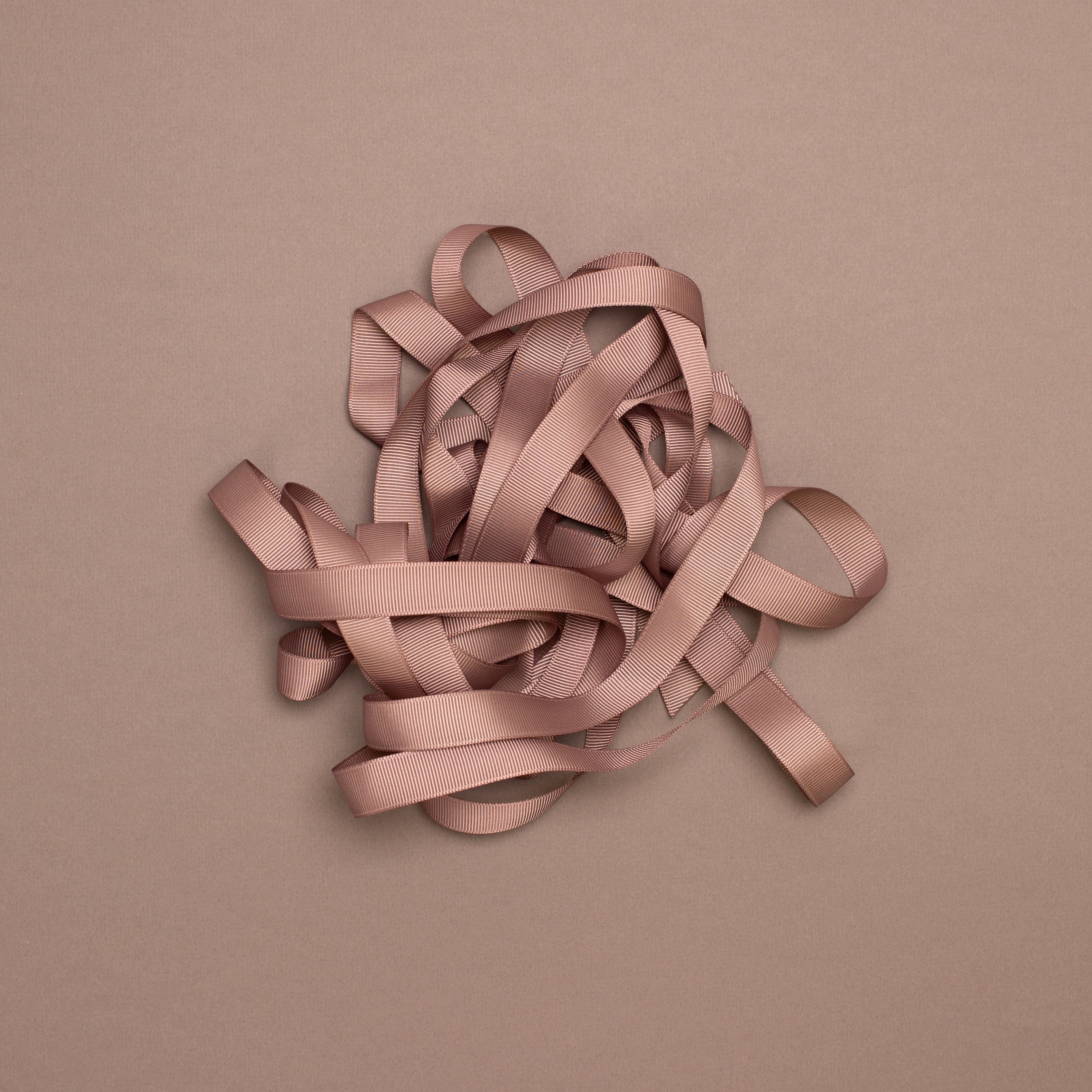 Geschenkband Taupe - 16mm x 5m