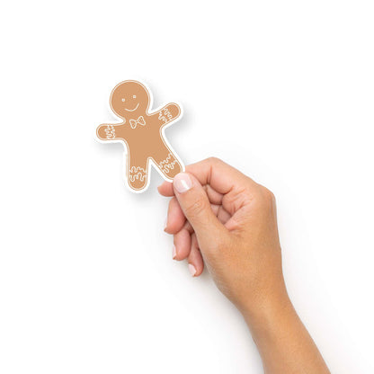 Gingerbread man vinyl sticker