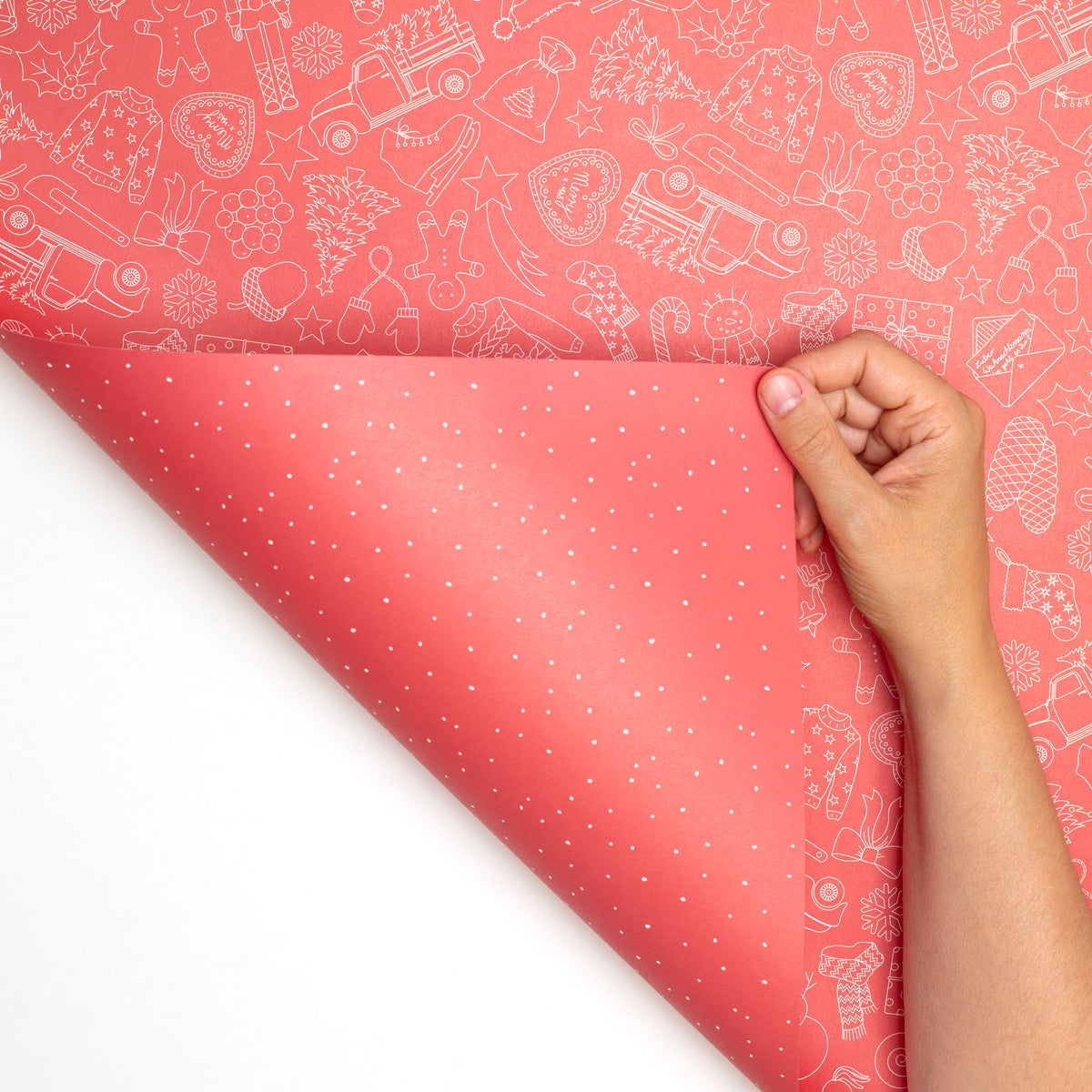 Gift wrap Christmas doodles