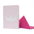 BABYKARTE PAPIERBOOT vor Streifen in hellrosa von My Pretty Circus | CS-BOA1618-PI