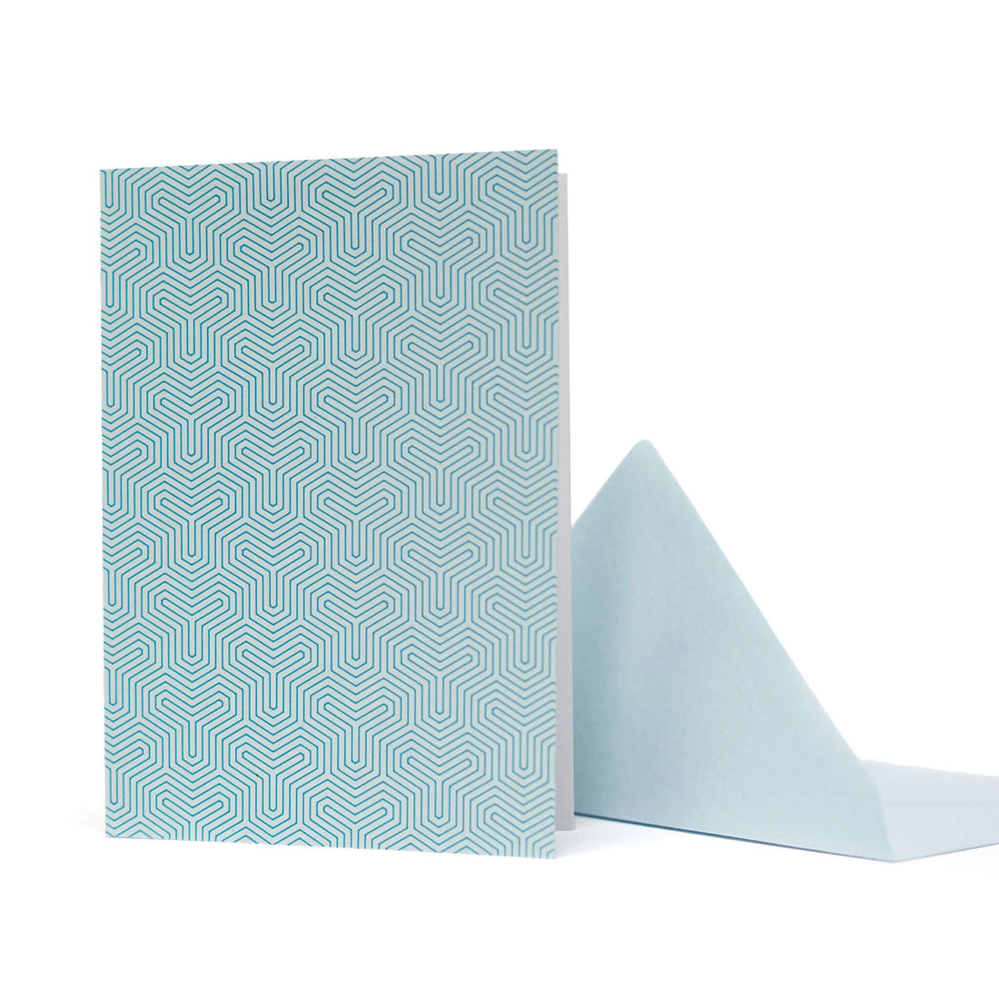 GRUSSKARTE &quot;TRINITY&quot; für jeden Anlass mit geometrischem Muster in mint von My Pretty Circus | CS-GEO1621-MI