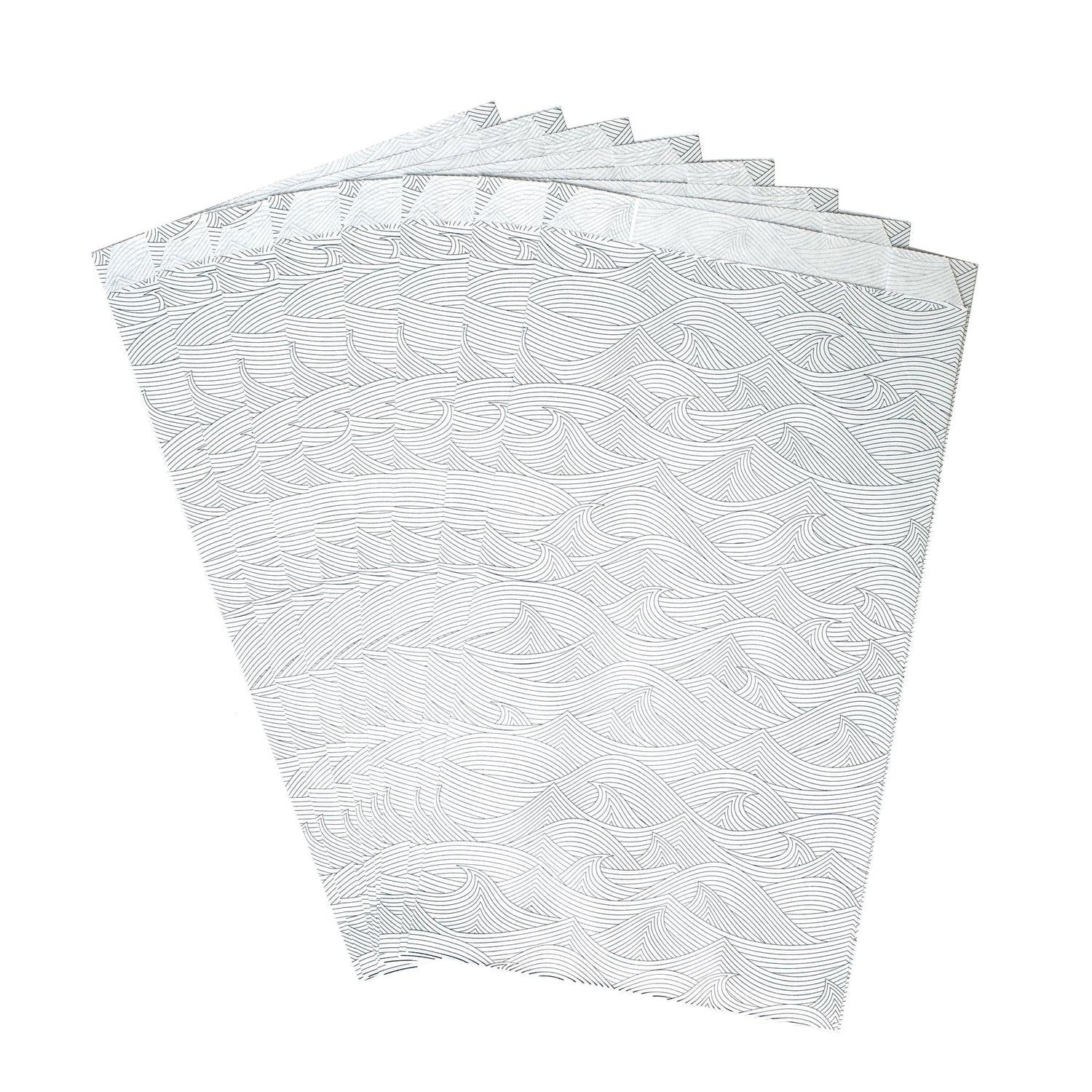Gift bags &quot;Waves&quot; - 8 folding bags in 14x24cm
