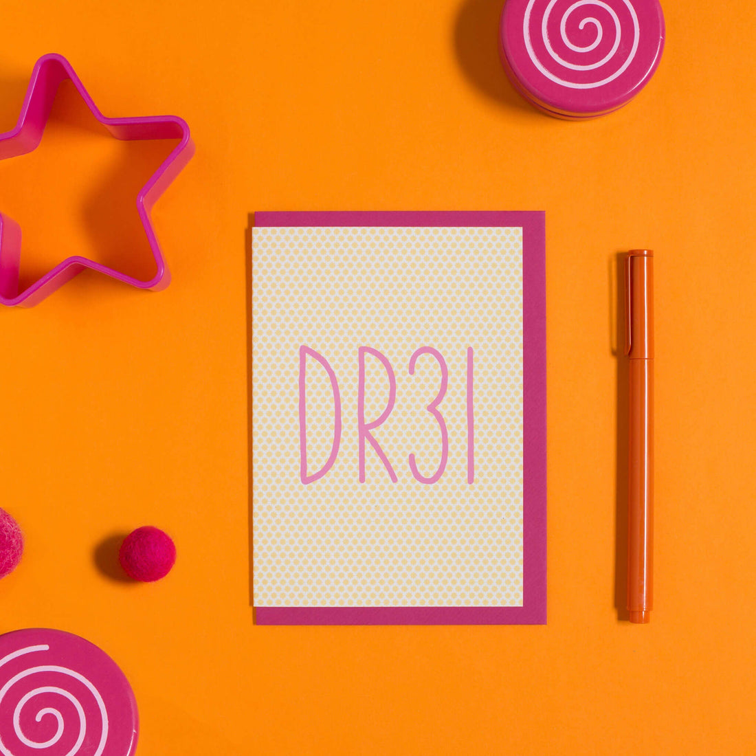 GEBURTSTAGSKARTE &quot;DR3I&quot; zum 3. Geburtstag in gelb von My Pretty Circus | GC-DRE1624-YE