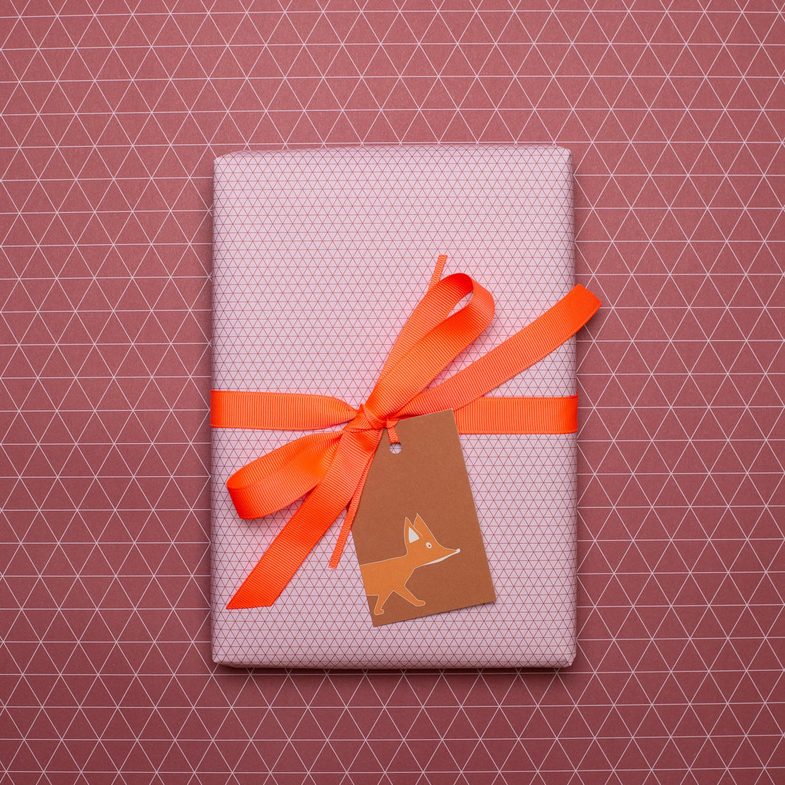 Geschenkanhänger &quot;Fuchs&quot;- 5er Set mit Fuchs in rostrot und farblich passendem Band - 100% Recyclingpapier von My Pretty Circus | GT-FOX20-OR