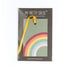 Geschenkanhänger "Regenbogen" - 5er Set mit Regenbogen vor grün und farblich passendem Band - 100% Recyclingpapier von My Pretty Circus | GT-RAI013-OL