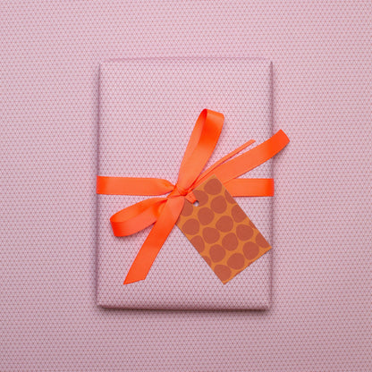 Geschenkanhänger &quot;Steine&quot; - 5er Set mit amorphen Formen in rostrot und farblich passendem Band - 100% Recyclingpapier von My Pretty Circus | GT-STO21-OR