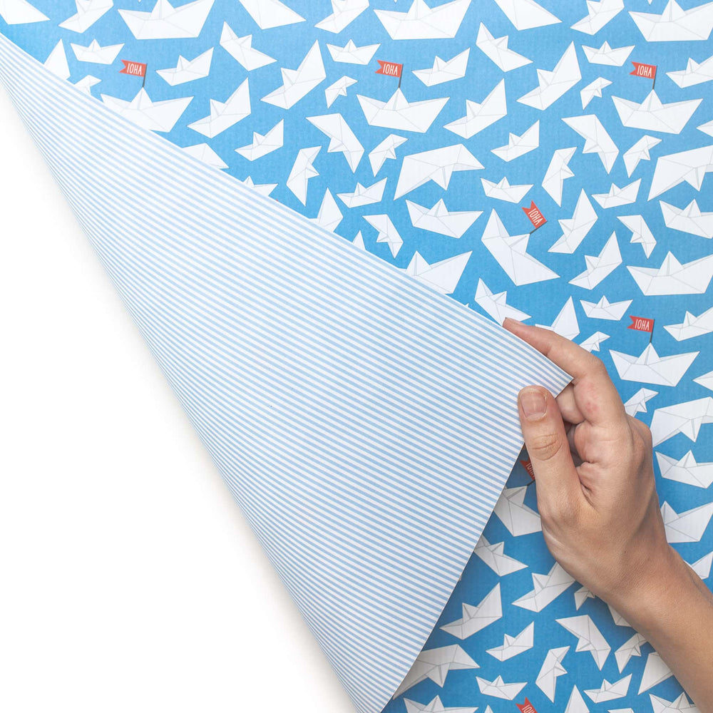 Gift wrap "Folding boats"