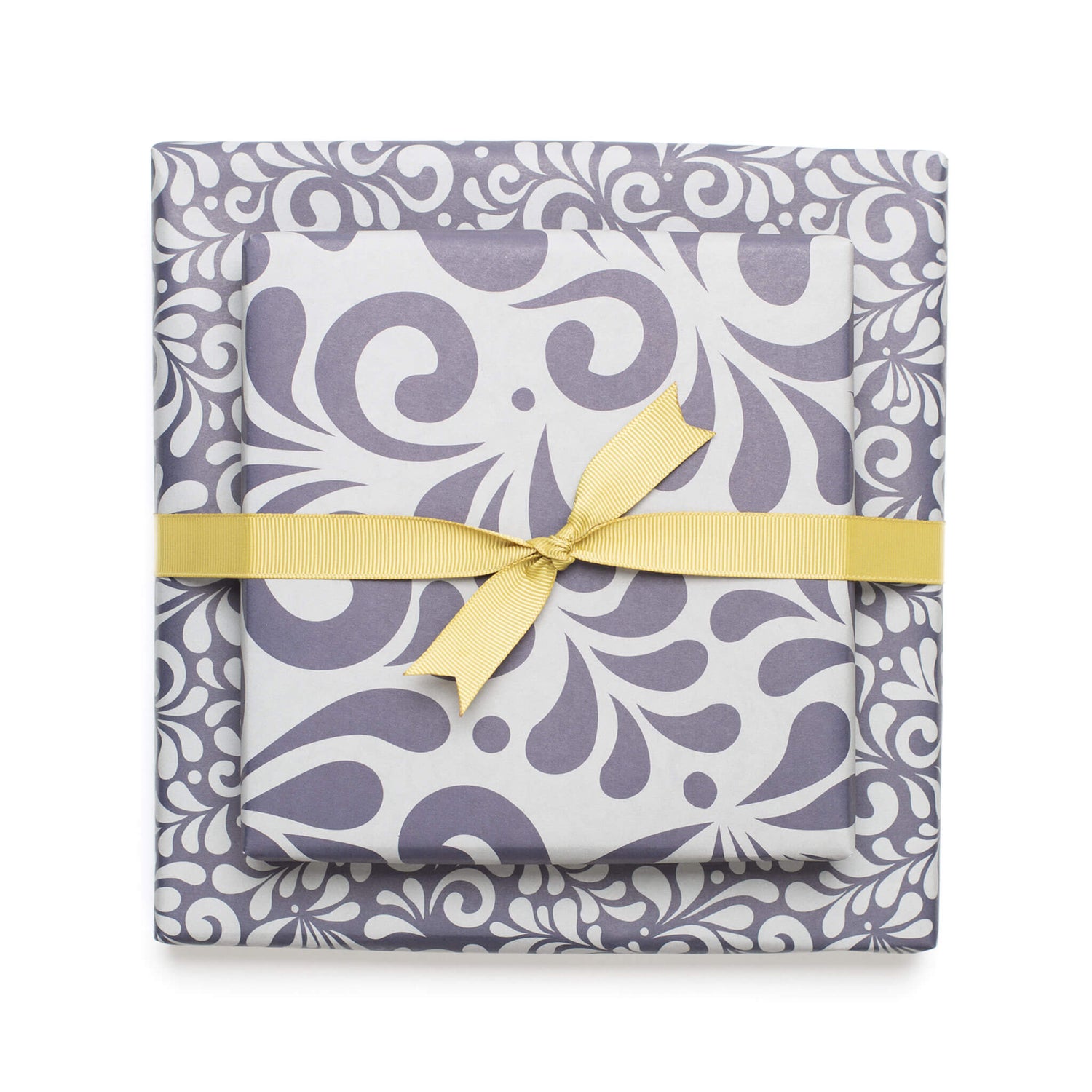 Geschenkpapier &quot;Bembel&quot; in grau und blauem Bembelmuster - doppelseitig bedruckt auf 100% Recyclingpapier  von My Pretty Circus | RW-BEM2243-BL