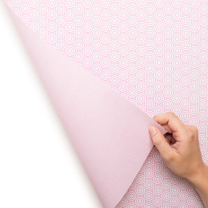 Geschenkpapier &quot;Kreise und Netzmuster&quot; in pink - doppelseitig bedruckt auf 100% Recyclingpapier  von My Pretty Circus | RW-CIR1606-PI