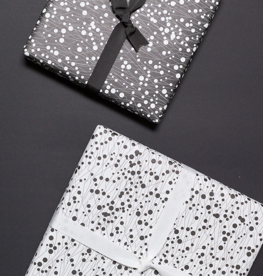 Geschenkpapier "Dornen" in schwarz und weiß - doppelseitig bedruckt auf 100% Recyclingpapier  von My Pretty Circus | RW-THO1605-BK