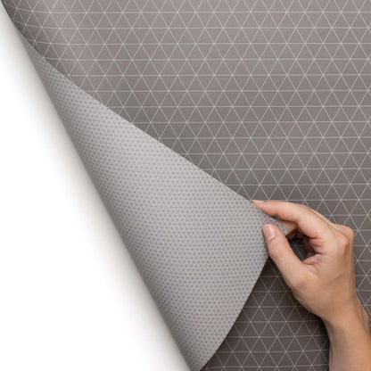 Geschenkpapier &quot;Dreiecke&quot; in braun - doppelseitig bedruckt auf 100% Recyclingpapier  von My Pretty Circus | RW-TRA1823-BR