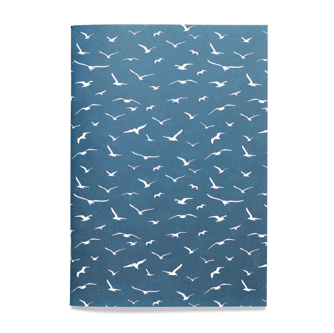 Notizheft "Möwen" - Notizbuch in DIN A5 mit maritimem blauem Möwen Motiv - Recyclingpapier von My Pretty Circus | NB-BIR1801-PT