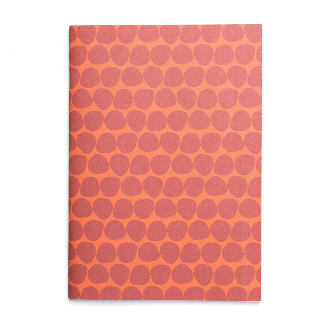Notizheft "Steine" - Notizbuch in DIN A5 mit Motiv aus rostroten amorphen Formen - Recyclingpapier von My Pretty Circus | NB-STO2005-RU