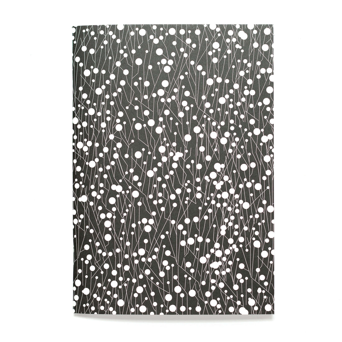 Notizheft &quot;Dornen&quot; - Notizbuch in DIN A5 mit schwarz weißem Pflanzenmotiv - Recyclingpapier von My Pretty Circus | NB-THO1802-BK