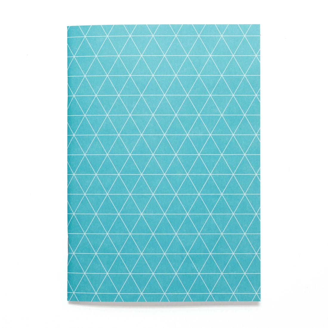 Notizheft &quot;Dreiecke&quot; - Notizbuch in DIN A5 mit geometrischem Muster in türkis - Recyclingpapier von My Pretty Circus | NB-TRA1803-TQ