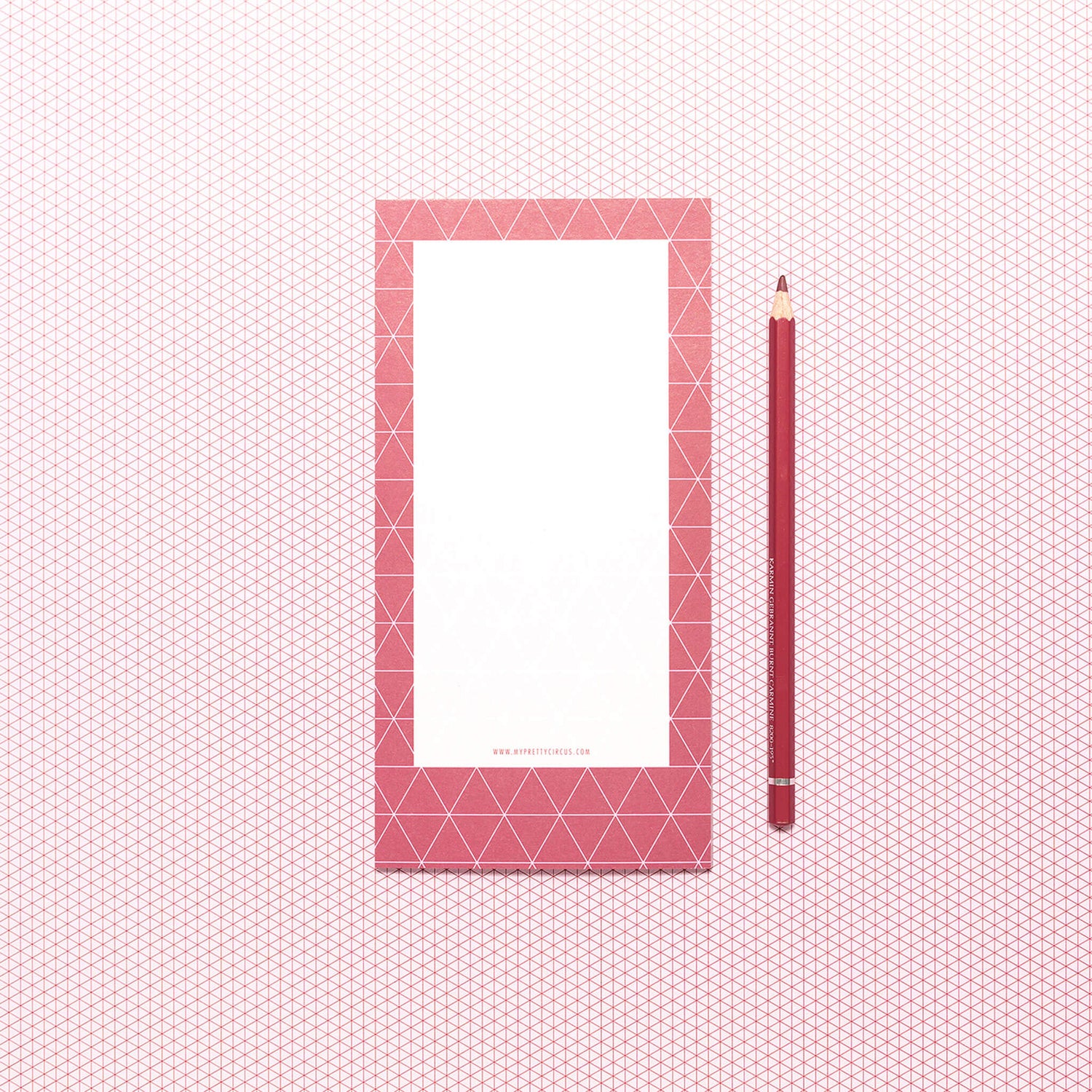 Notepad red triangles - DIN long