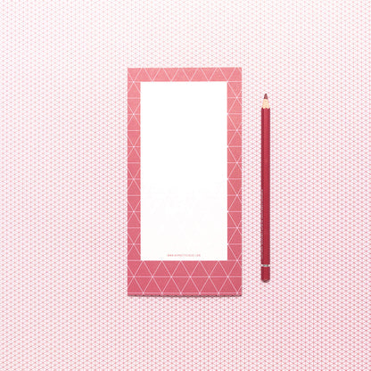 Notepad red triangles - DIN long