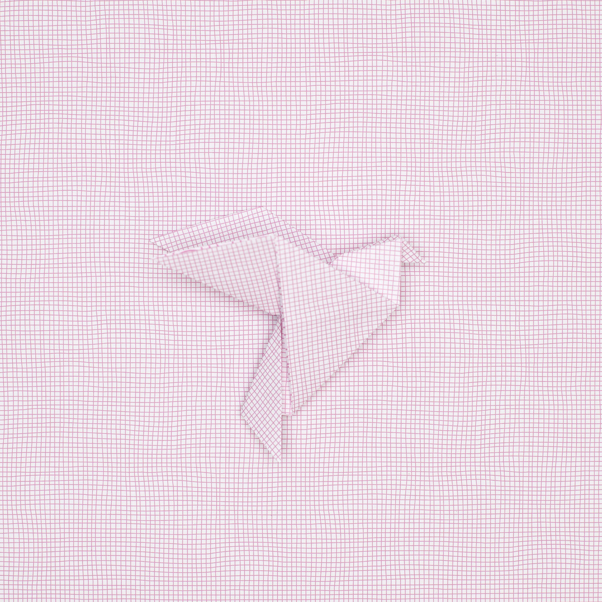 Origami Papier rosa &quot;Kreise&quot; für kreatives Basteln - 25 Blatt doppelseitiges Faltpapier mit weiß rosa Kreis- und Netzmuster aus 15x15cm Recyclingpapier- | My Pretty Circus