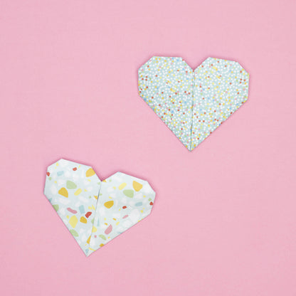 Origami Papier &quot;Terrazzo&quot; für kreatives Basteln - 25 Blatt doppelseitiges Faltpapier mit buntem Terrazzo Muster aus 15x15cm Recyclingpapier-OR-TER2101-TQ | My Pretty Circus