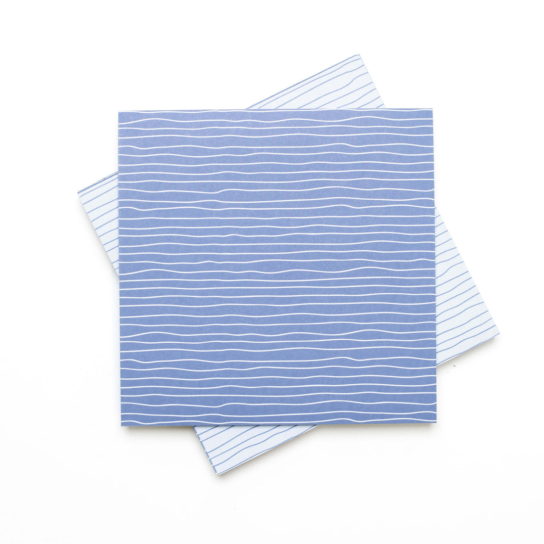 Origami Papier &quot;Wasser&quot; für kreatives Basteln - 25 Blatt doppelseitiges Faltpapier mit blauen Linien aus 15x15cm Recyclingpapier-OR-WAT2103-BL | My Pretty Circus