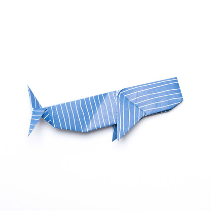 Origami Papier &quot;Wasser&quot; für kreatives Basteln - 25 Blatt doppelseitiges Faltpapier mit blauen Linien aus 15x15cm Recyclingpapier-OR-WAT2103-BL | My Pretty Circus