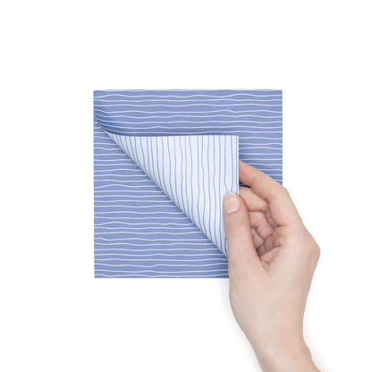 Origami Papier &quot;Wasser&quot; für kreatives Basteln - 25 Blatt doppelseitiges Faltpapier mit blauen Linien aus 15x15cm Recyclingpapier-OR-WAT2103-BL | My Pretty Circus