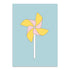Postkarte "Windrad" in hellblau aus 100% Recyclingpapier von My Pretty Circus | PC-WIN1907-LB