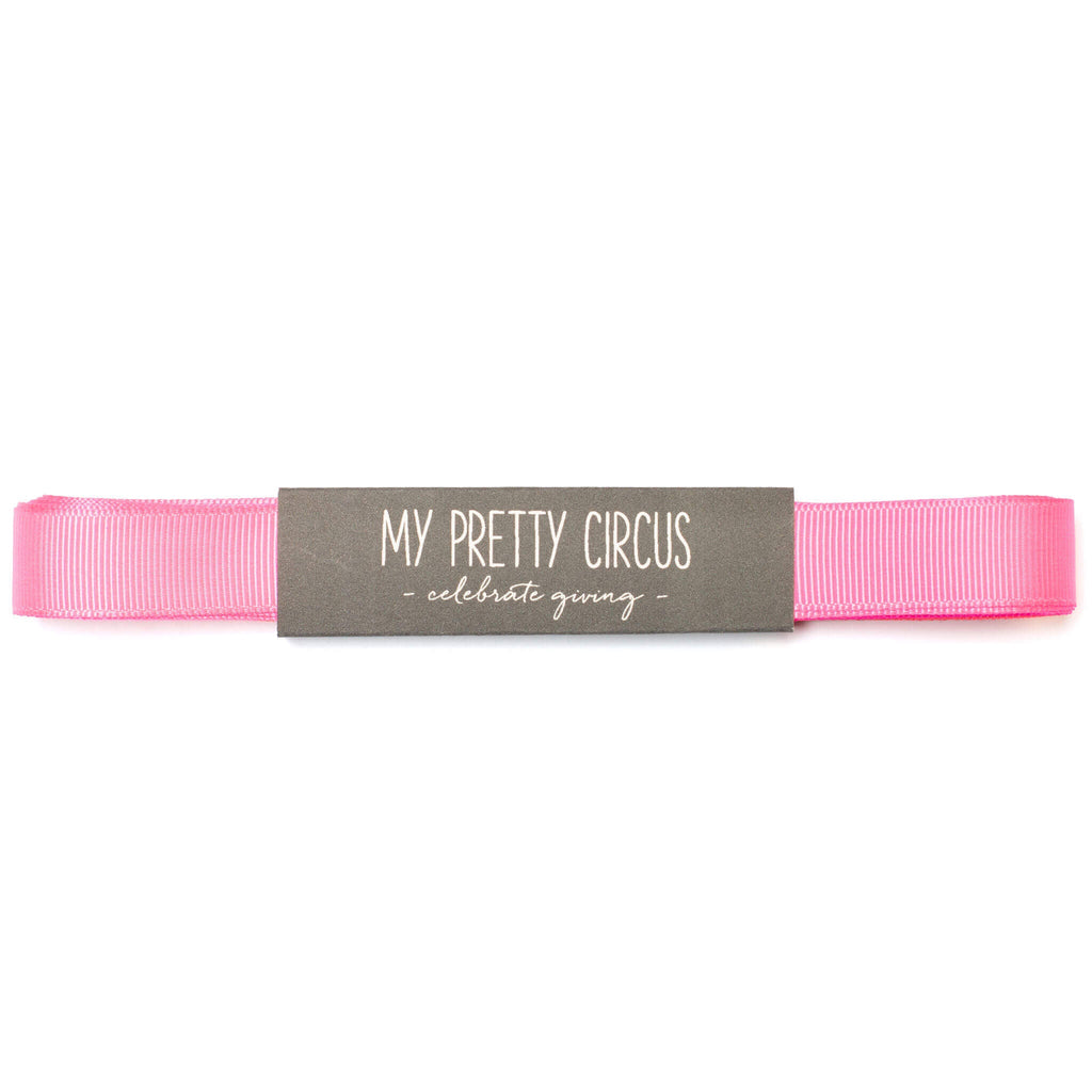 Geschenkband Neon Pink: 16mm Rips- Schleifenband | My Pretty Circus | RB-16G1601-NP