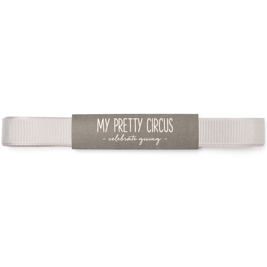 Hellgraues Geschenkband: 16mm Rips- Schleifenband | My Pretty Circus | RB-16G1607-LG