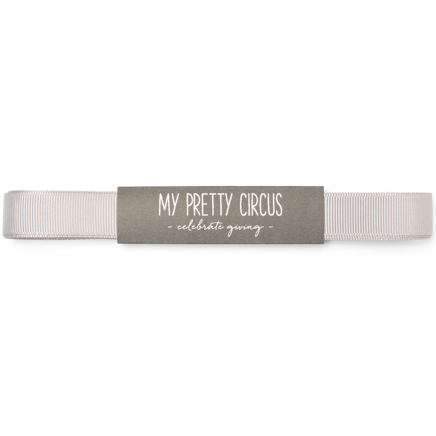 Hellgraues Geschenkband: 16mm Rips- Schleifenband | My Pretty Circus | RB-16G1607-LG