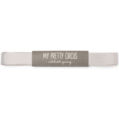 Hellgraues Geschenkband: 16mm Rips- Schleifenband | My Pretty Circus | RB-16G1607-LG