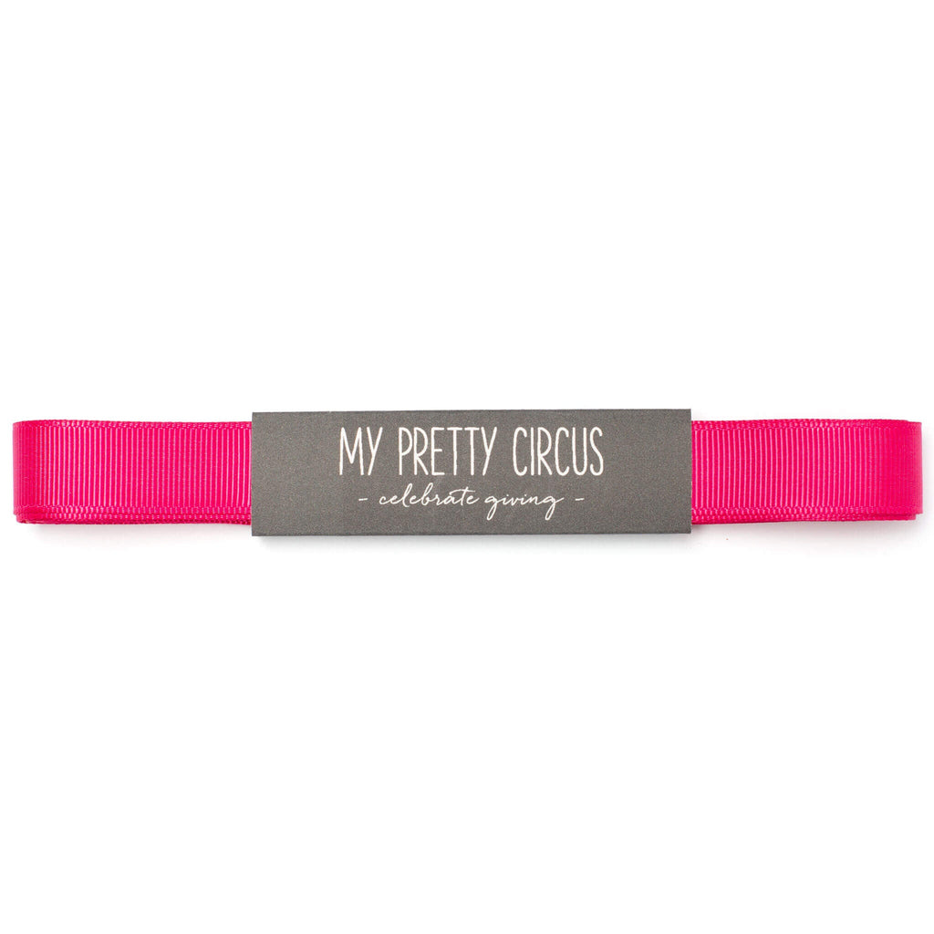 Pinkes Geschenkband: 16mm festes Rips Schleifenband | My Pretty Circus | RB-16G1609-PI