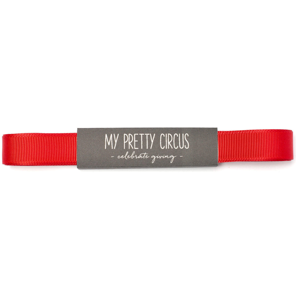 Rotes Geschenkband: 16mm Rips- Schleifenband | My Pretty Circus | RB-16G1610-RE