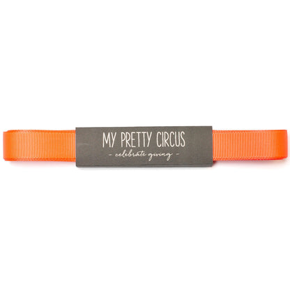 Geschenkband Neon Orange: 16mm Rips- Schleifenband | My Pretty Circus | RB-16G1620-NO